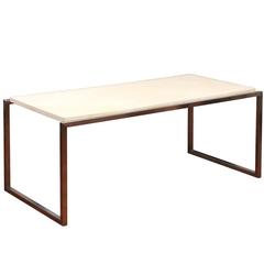 Modern Parchment Top Coffee Table 6