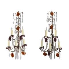 Pair of French Five-Light Three-Tier Sconces 4