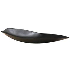 Black Leaf Lacquered Tray by Robert Kuo