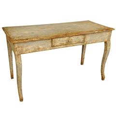 Spanish 19th Century Console / Desk in Painted Wood
