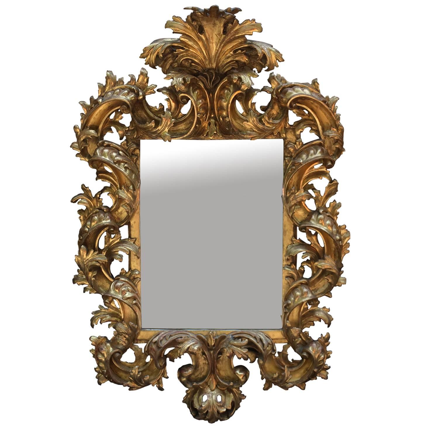 Magnificent Giltwood Florentine Mirror
