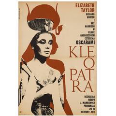 Cleopatra Original Polish Film Poster, Eryk Lipinski, 1968