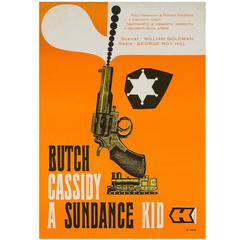 "Butch Cassidy and the Sundance Kid" Original Czech Film Poster, Stanner, 1970 6