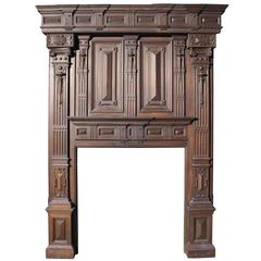 Impressive Large-Scale Victorian Carved Oak Fire Surround 4