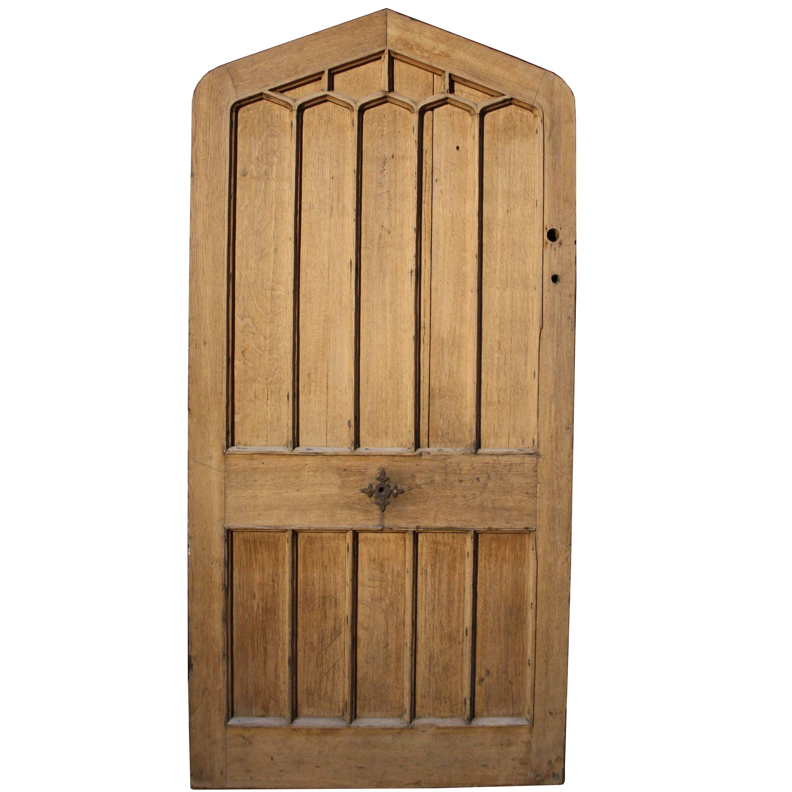 19th Century Arched Oak Front Door at 1stDibs | arched oak door
