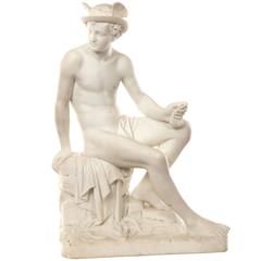 19th Century Marble Sculpture of Hermes 10