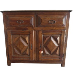 19th Century Spanish Walnut Cabinet with Drawers