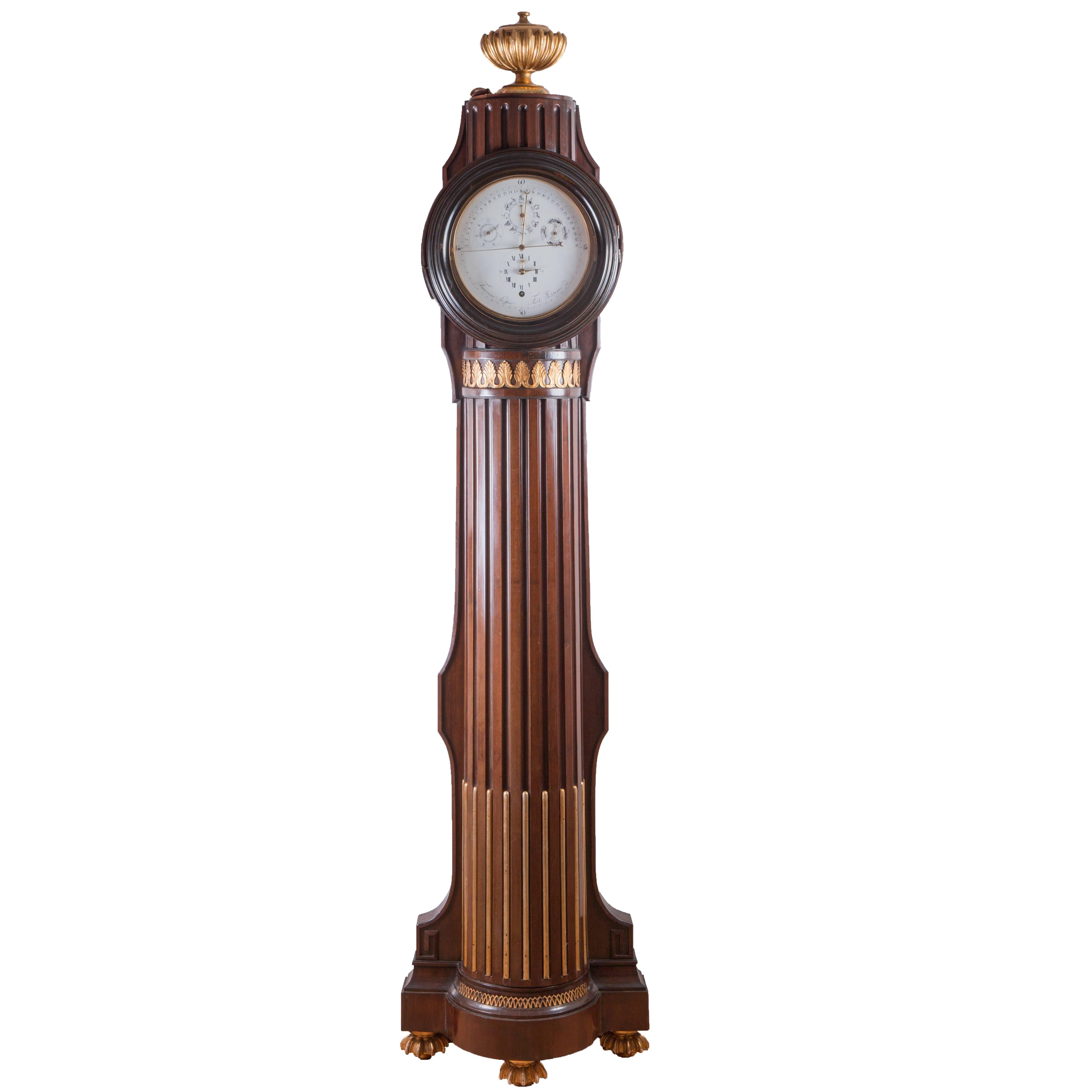 Classicistical Longcase Clock by Seiffner, Budapest, circa 1795 For Sale