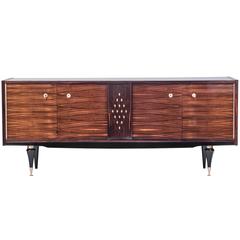Rare French Art Deco Buffet / Sideboard in Blonde Macassar Ebony 1