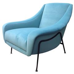 Single Mid-Century Club Chair Attributed to Pierre Guariche