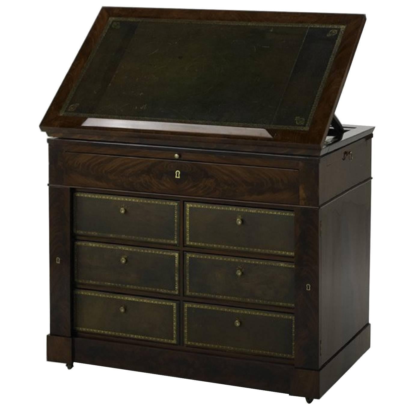 French Empire Architect's Desk For Sale