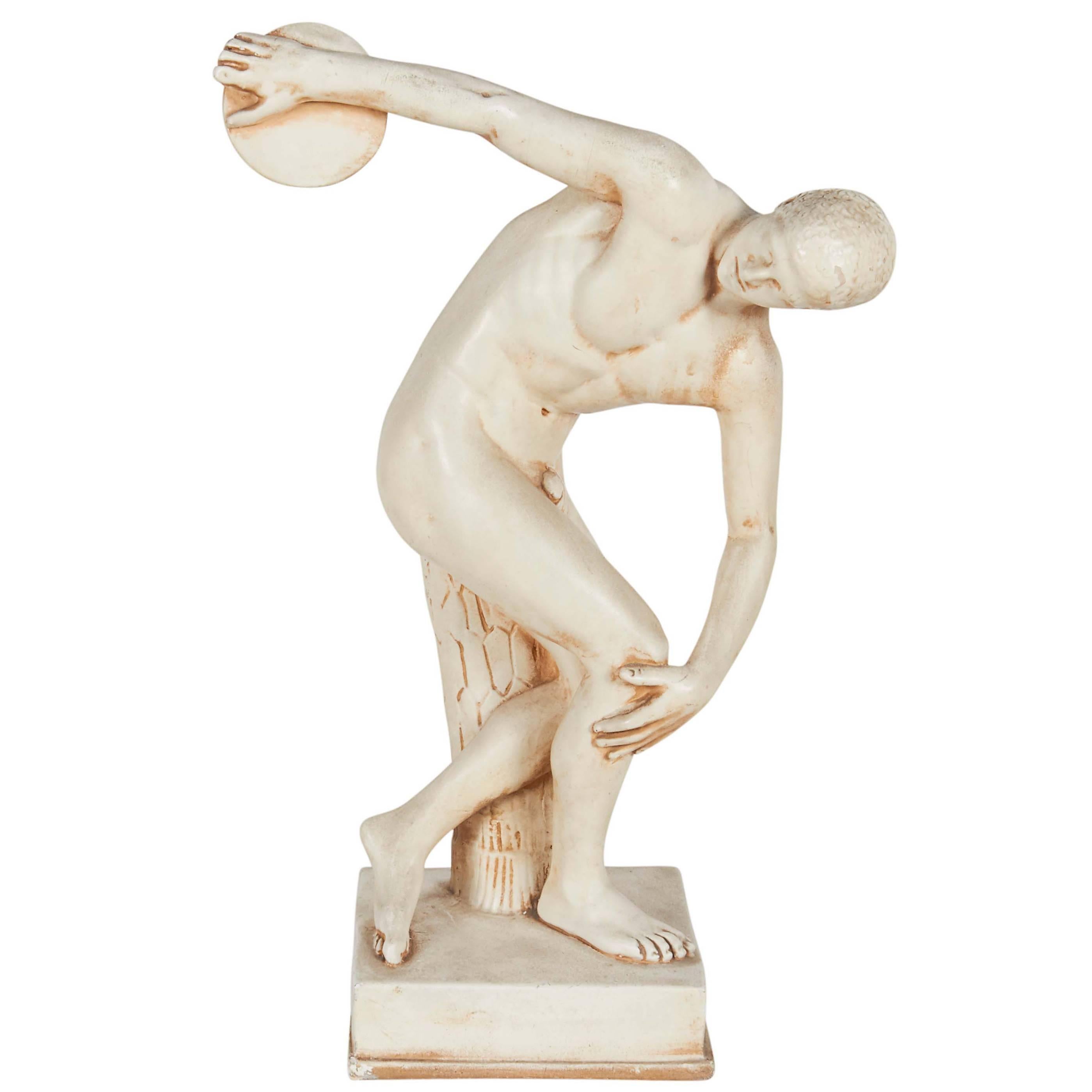 Sculpture of Discus Thrower in Resin
