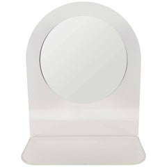 Arched Lucite Shelf with Mirror