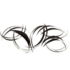 Curtis Jere Abstract Black Metal Wall Sculpture