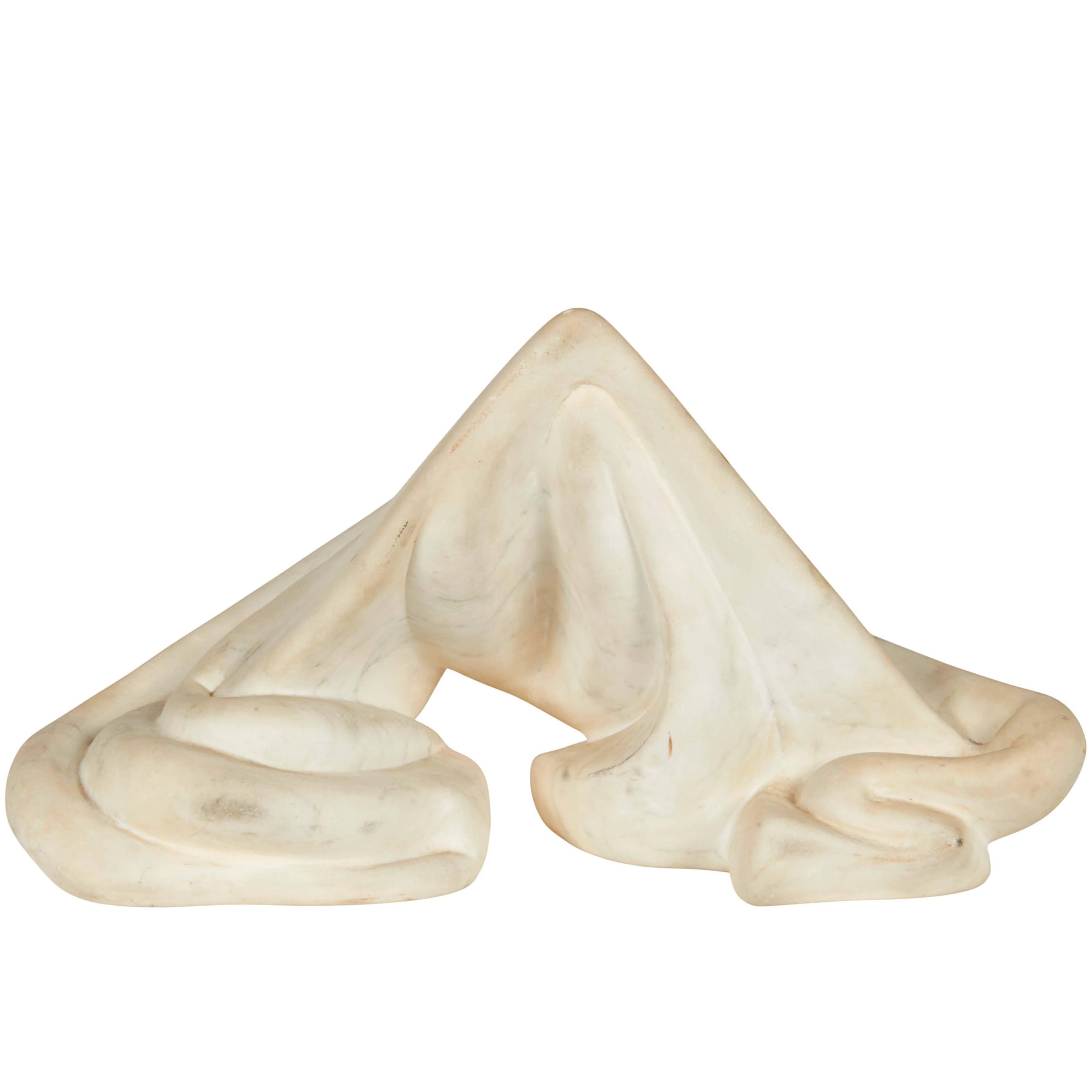 Abstract White Marble Sculpture at 1stDibs abstract marble sculpture