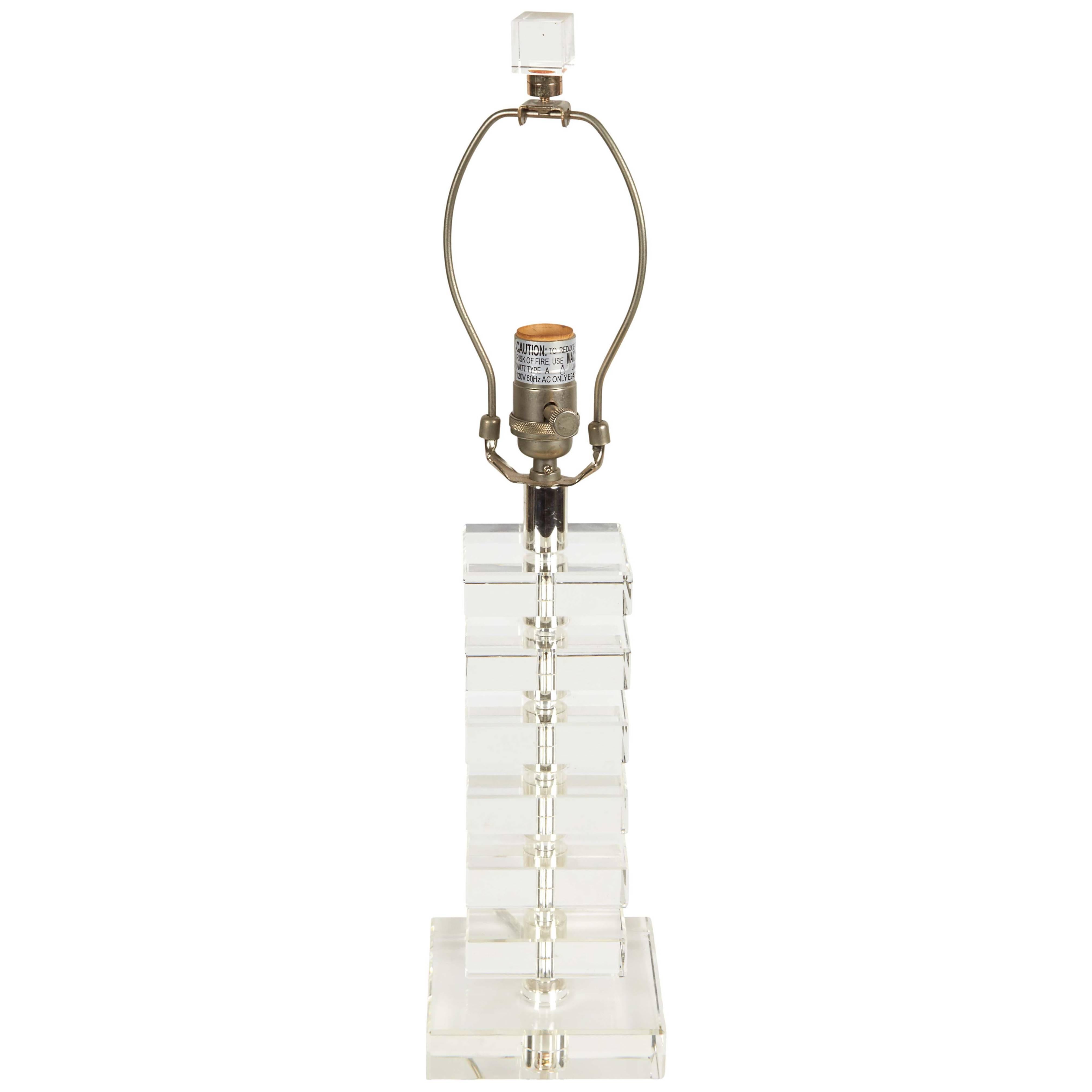 Robert Abbey Stacked Glass Lamp