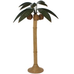 Stylized Reed Palm Tree Floor Lamp
