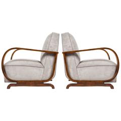Pair of Austrian Art Deco Period Armchairs