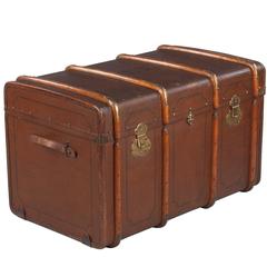 French Traveling Steamer Trunk, Early 1900s