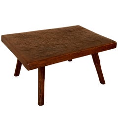 19th Century Chopping Block Coffee Table