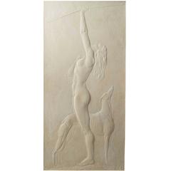 1938 c. Diana the Huntress and her Greyhound by Albert LeClerc