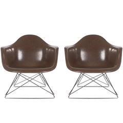 Mid-Century Modern Charles Eames for Herman Miller Fiberglass Lounge Chairs 9