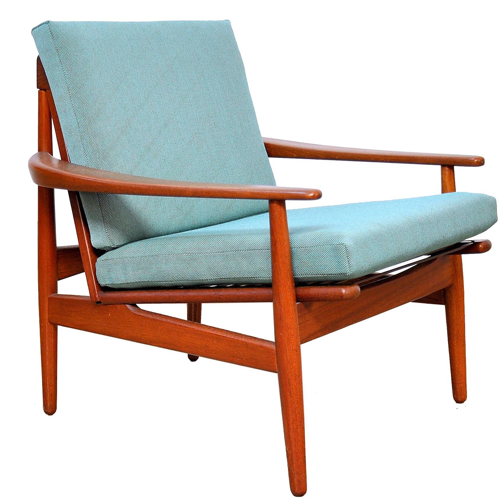 Grete Jalk for Glostrup Mobelfabrik Teak Lounge Chair