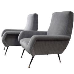 Mid-Century Club Chairs in the Style of Marco Zanuso 4