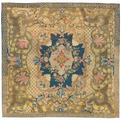 Tapis d'Aubusson français du milieu du XVIIIe siècle