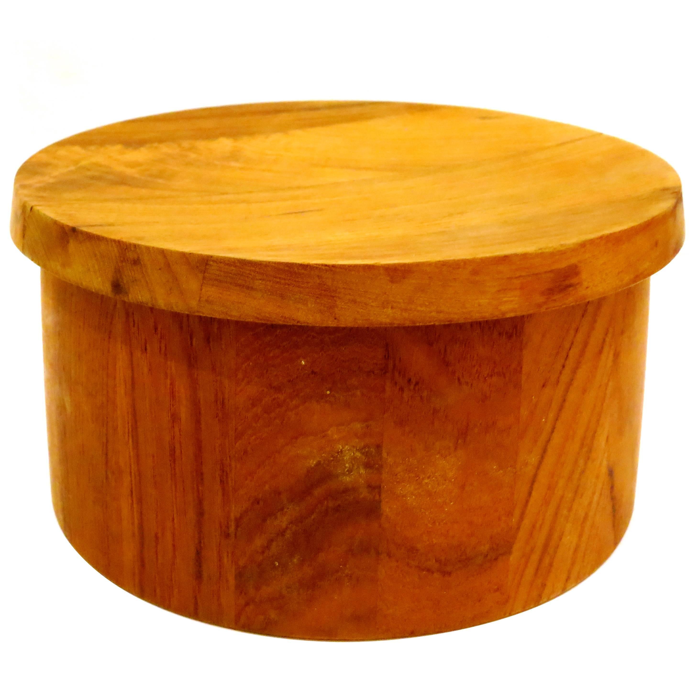 Solid Teak Ice Bucket Designed by Quistgaard for Dansk Early Production