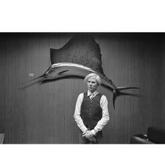 Robert Levin, "Andy Warhol in a Bullet Proof Vest, NYC, 1981", USA, 2015 6