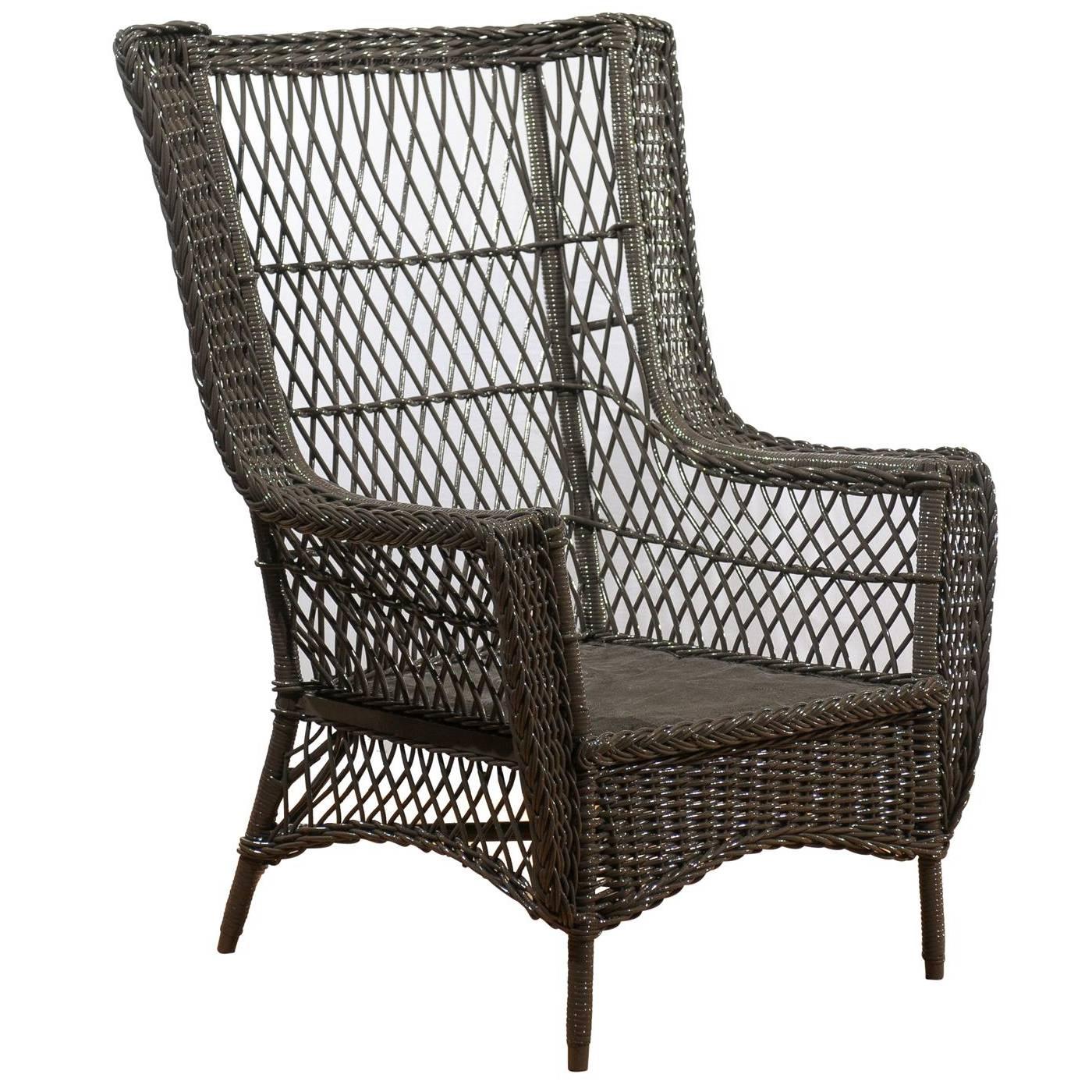 Bar Harbor Wicker Chair, circa 1915-1925