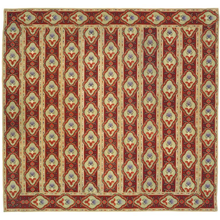 Mid19th Century English Needlepoint Carpet For Sale at 1stdibs