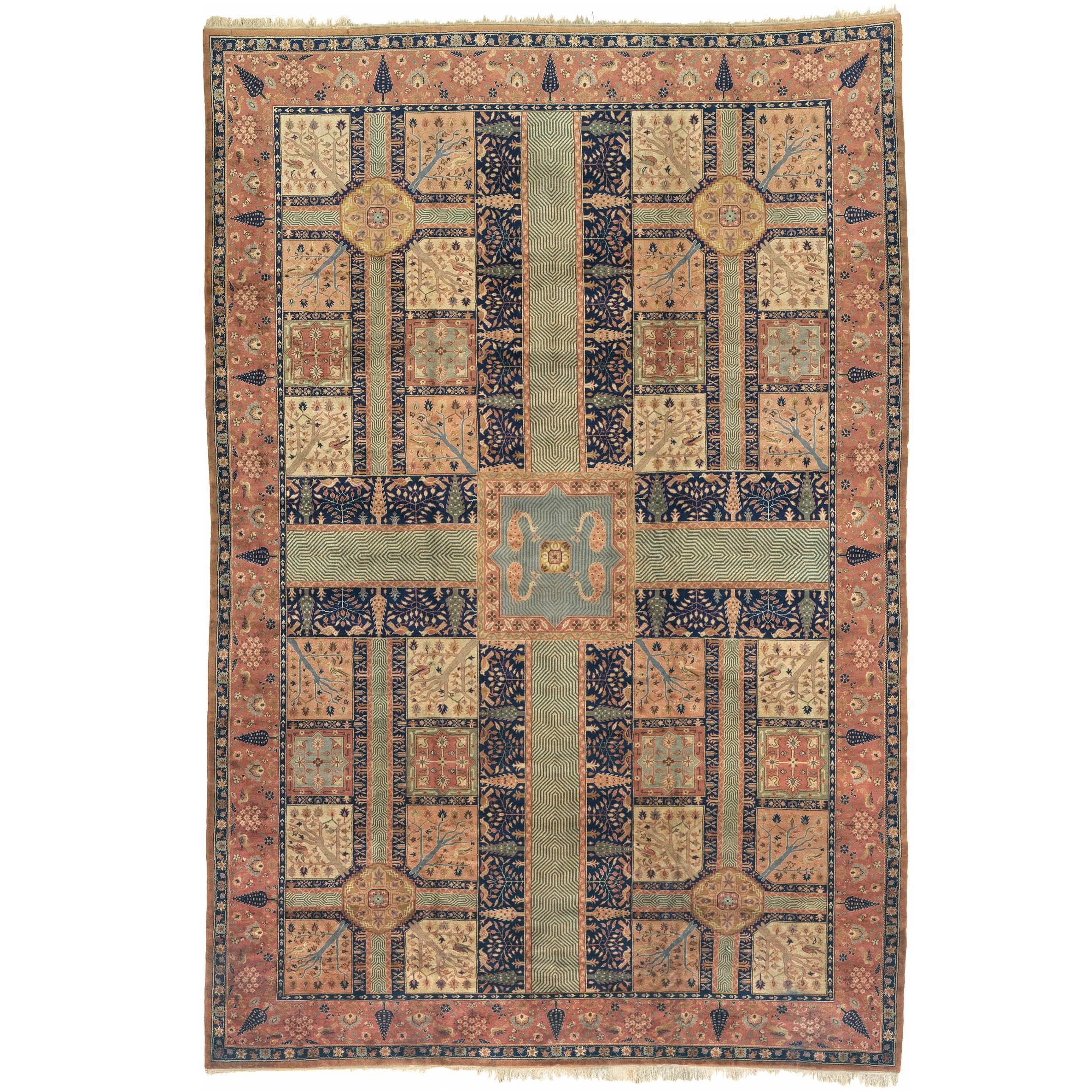 Indo-persischer Teppich des frühen 20. Jahrhunderts