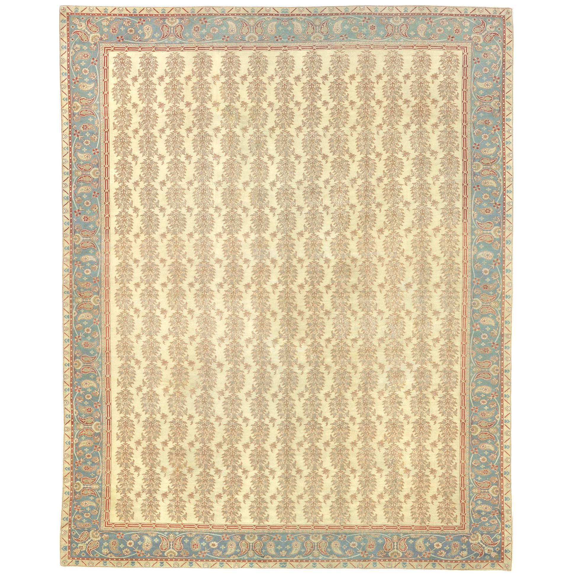 Late 19th Century Indian Carpet For Sale