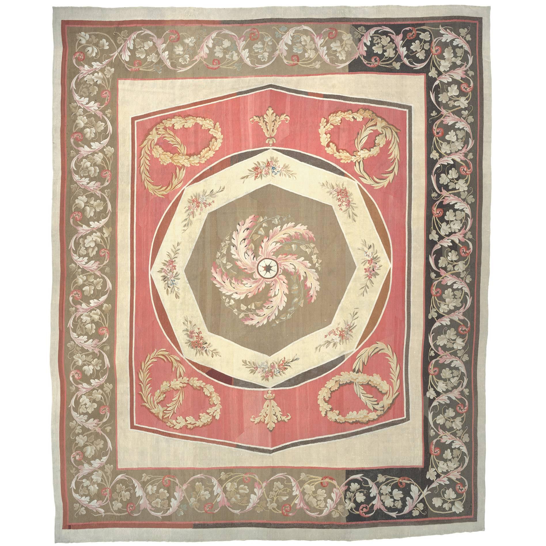 Late 18th Century Aubusson Carpet For Sale