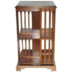 Antique Revolving Bookcase in Mahogany