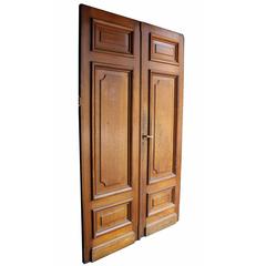 Pair of Antique Exterior Oak Double Doors 5