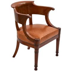 French Mahogany Louis Philippe Desk Chair, circa 1850