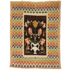Early 20th Century Swedish Rya Carpet