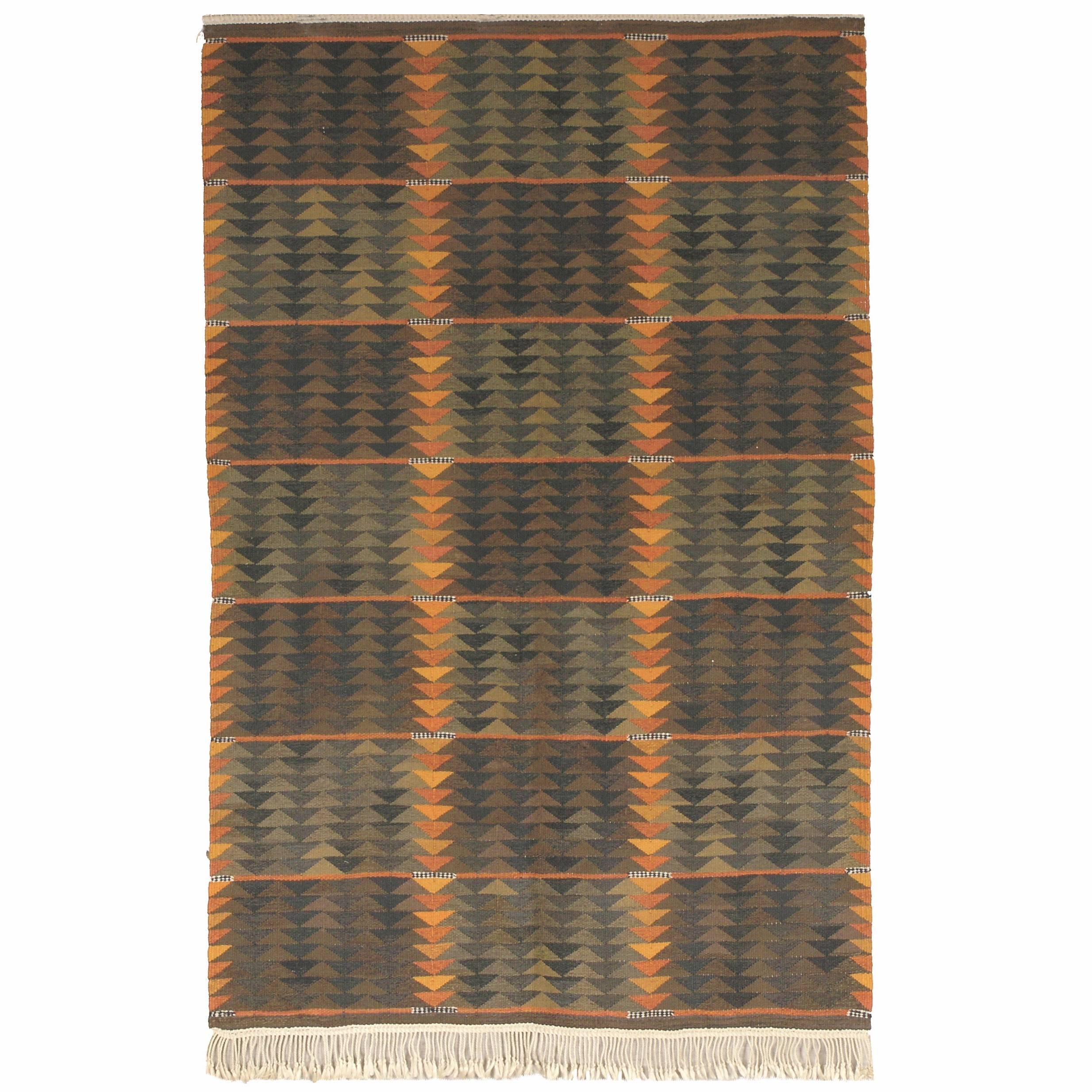 20th Century Swedish Flat-Weave Carpet