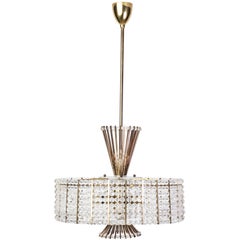 Sensational Mid-Century Modernist Chandelier by Emil Stejnar for Rupert Nikoll