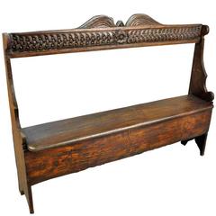 Early 19th Century Settle Bench from Portugal
