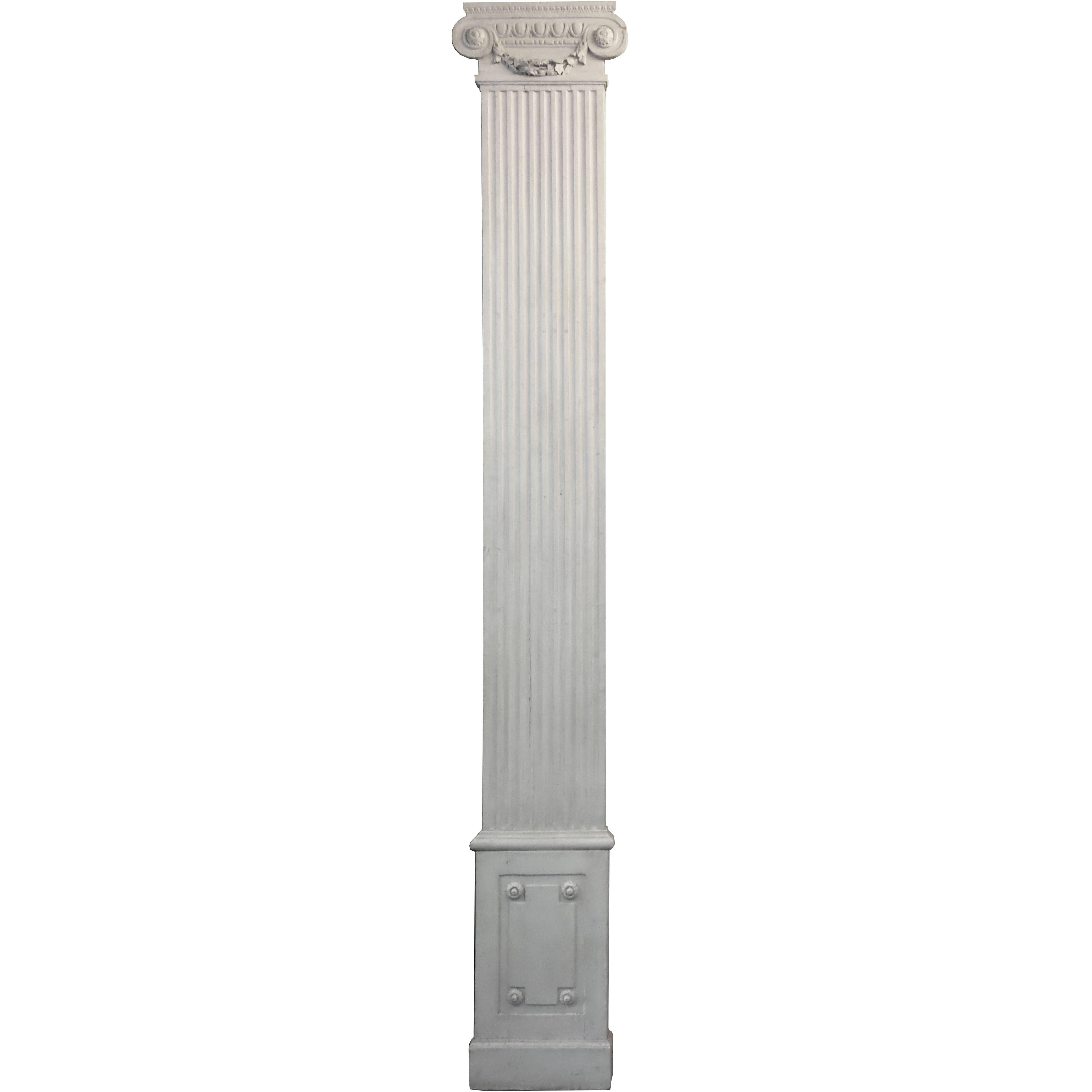 Set of Six Louis XVI Style Pilasters For Sale