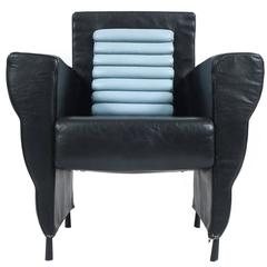 Leather Armchair by Ugo La Pietra, 1985 1