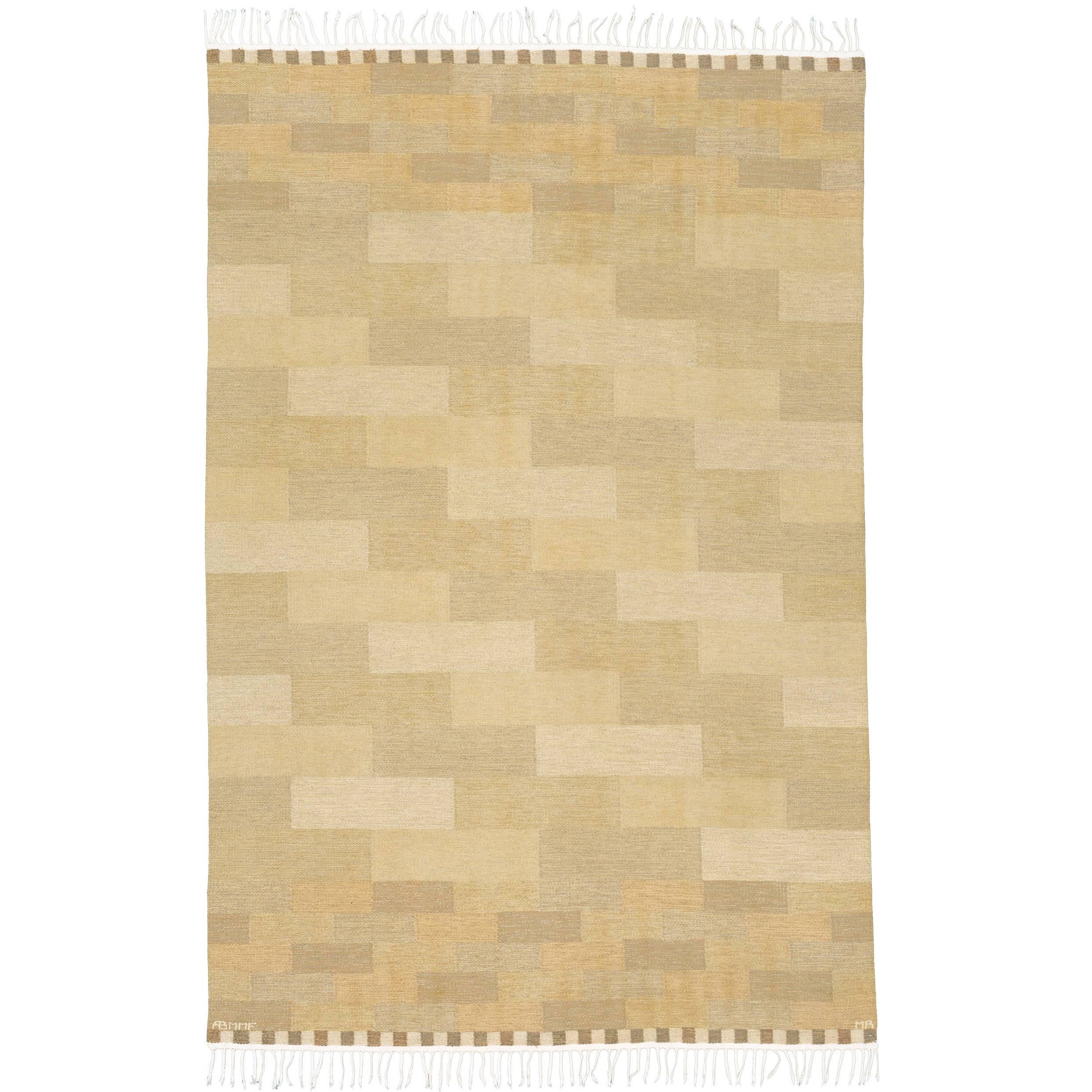 Late 20th Century Swedish Flat-Weave Carpet For Sale