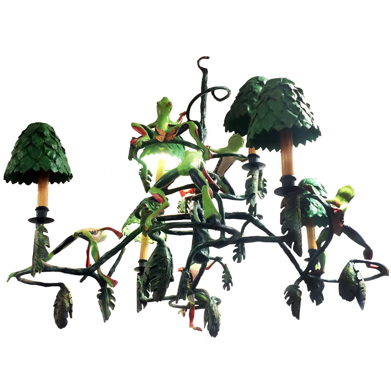 Tree Frog Chandelier