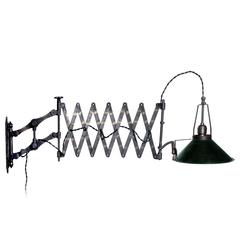 Hardy Scissor Lamp with Parallax Mirrored Shade