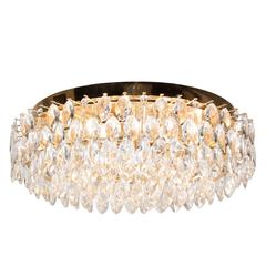 Faceted Crystal Drop Chandelier by Lobmeyr, Austrian, 1950s Faceted Crystal Drop Chandelier by Lobmeyr, Austrian, 1950s