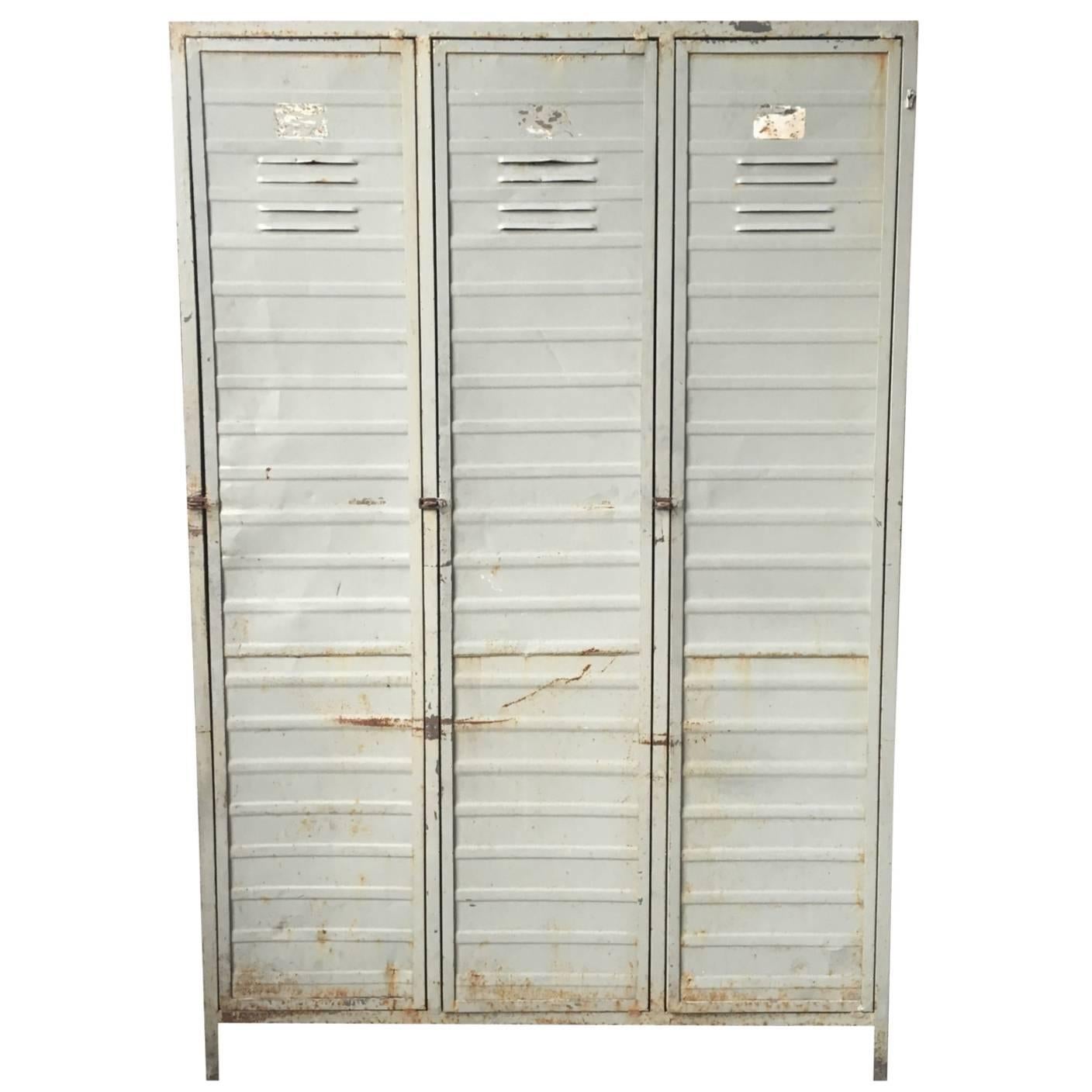 Industrial Locker Cabinet, 1950s-1960s